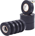 WOD ETC766 Professional Grade General Purpose Black Electrical Tape UL/CSA Listed core. Vinyl Rubber Adhesive Electrical Tape: 3/4inch X 66ft. - Use at No More Than 600V & 176F (Pack of 10)