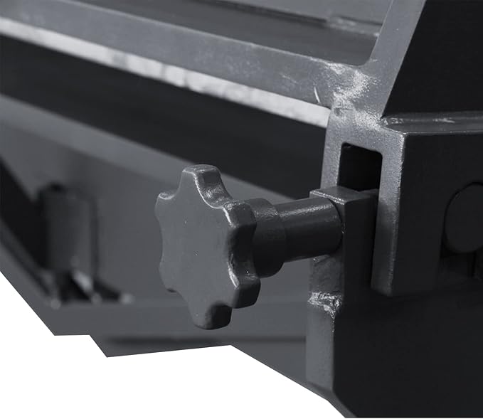 KAKA INDUSTRIAL Pan and Box Brake, 80-Inch Sheet Metal Brake Bender, 12-Gauge Mild Steel Capacity, Heavy-Duty Box and Pan Brake, Floor Model Metal Break W-8012A