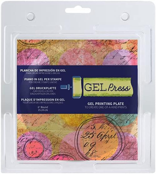 Gel Press Gel Printing Plate 6" Circle 10806-6 by GelPress