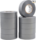WOD ETC766 Professional Grade General Purpose Gray Electrical Tape UL/CSA Listed core. Vinyl Rubber Adhesive Electrical Tape: 1 inch X 66 ft - Use at No More Than 600V & 176F (Pack of 10)