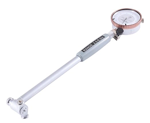 Accusize Industrial Tools 2-6 inch by 0.0001'' Dial Bore Gauge Set, 6'' Stem Length, Ee20-1006