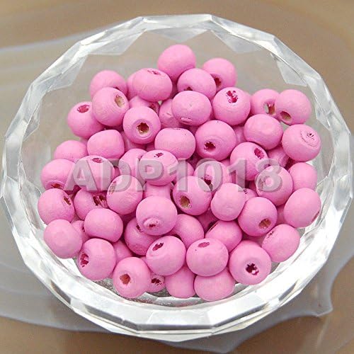 AD Beads Wood Spacer Loose Wooden Craft Beads Big Hole Beads Assorted - Image 2