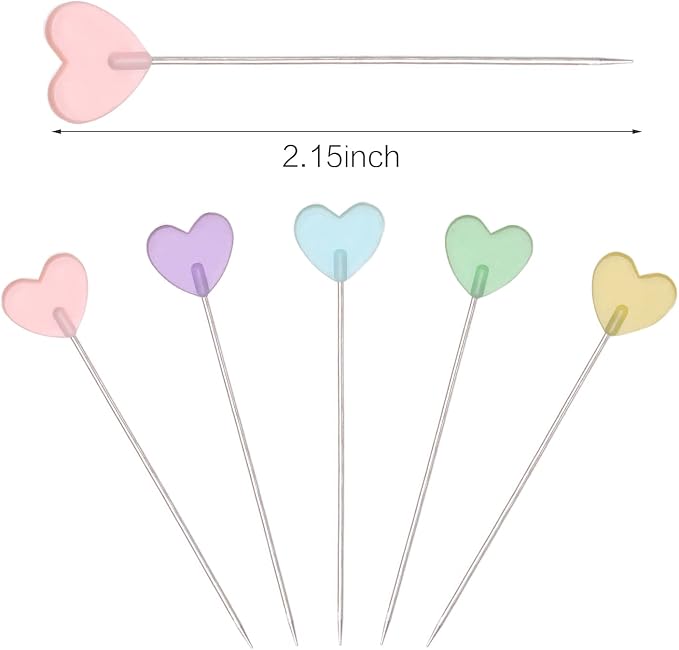 Elisel 200 pcs Multicolor Straight Pins Straight Quilting Pins Craft - Image 2