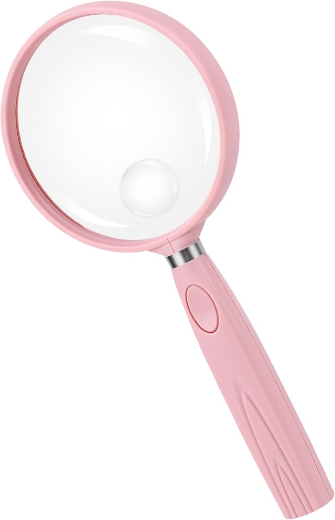 Feosky Handheld Reading Magnifier, 10X Magnifier, 75mm Shatterproof Lens by Feosky