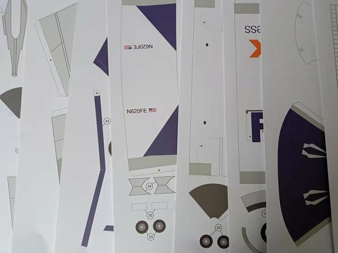 1:100 MD-11 Air Plane 3D Model Simulation Aircraft Model Aviation Paper Model - Image 2