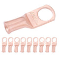 SELTERM 10pcs 8 AWG - 5/16" Stud - Battery Lugs, Heavy Duty Wire Lugs, Ring Terminals, Battery Cable Ends,8 Gauge Terminals, UL Bare Copper Eyelets Electrical Battery Terminal Connectors