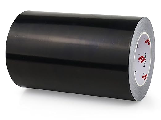 BOMEI PACK Black Aluminum Tape, 8 Inch x 165 Foot, Waterproof, Black Foil Tape for HVAC, Air Ducts, Pipe, Metal Repair