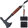 Snake Eye Tactical Tomahawk Gaming Steel Axe with Nylon Sheath 11" Outdoor-Recreation, Camping, Hunting Hatchets & Games for Adults (Black & Brown)