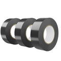 SWRT 0.75 in x 66 FT Black Electrical Tape Waterproof, 3 Pack High Temp Electric Tape Under 600V for All Weather - UV Protection - Flame Retardant