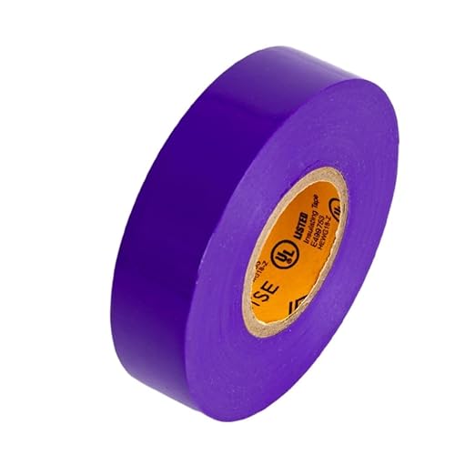 GTSE Purple Electrical Tape, 10 Rolls – Waterproof, Industrial Grade Vinyl, 3/4 in x 66ft– Strong Self-Adhesive PVC Electric Tape for Wire Insulation, 7 Mil, 600V – UL/CSA Listed