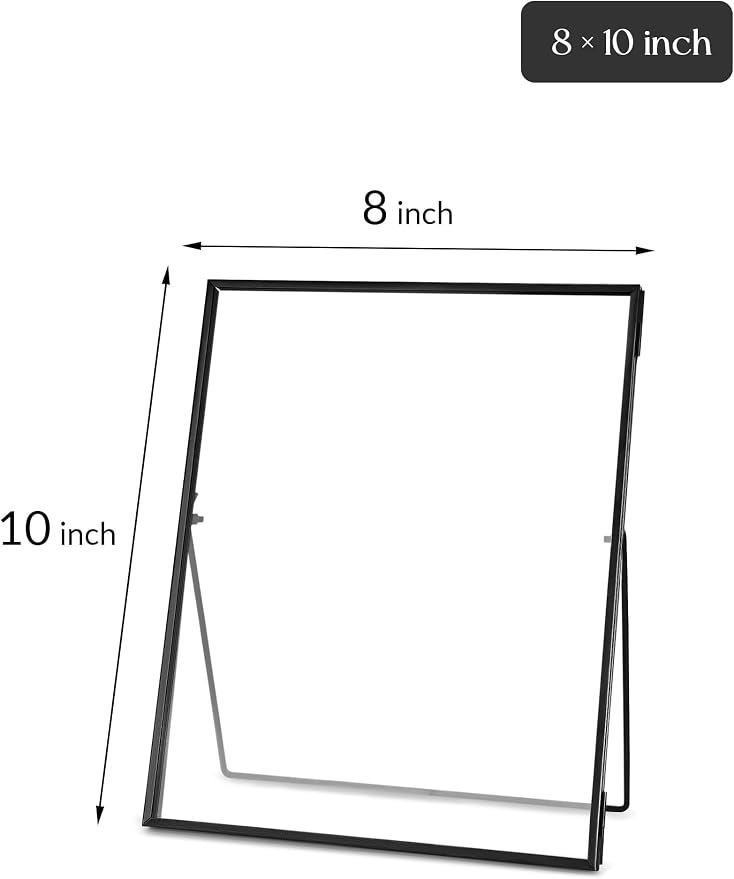 REDHUGO Glass Pressed Flower Frame Handmade, Floating Picture Frames - Image 4