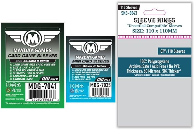 MayDay Game's Onward Standard Compatible Card Sleeve Bundle by MAYDAYGAMES