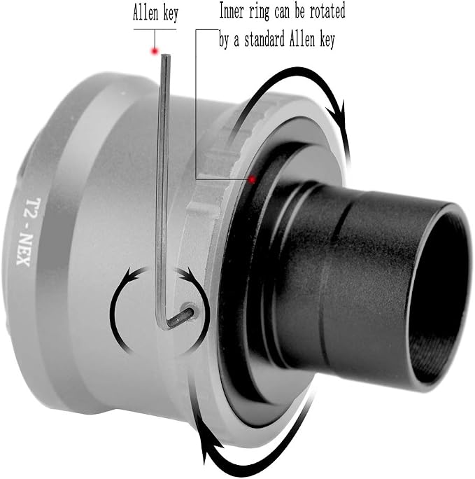 T2-Ring & M42 to 1.25" Telescope T Adapter - Image 7