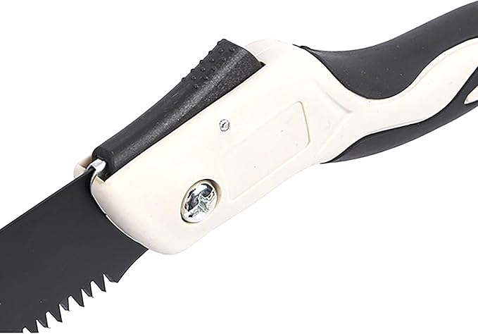 Folding Saw with Rubber Handle, 16.1 Inch Manganese Steel SK-5 Blade Pruning Saw for Hunting, Gardening, Camping and Trimming (blade 18cm)