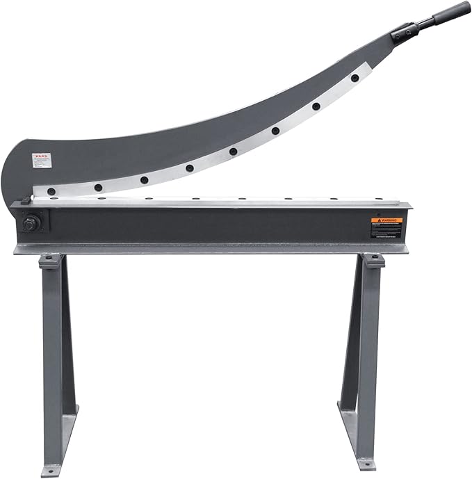 KAKA INDUSTRIAL Guillotine Metal Shear, 39-Inch Cutting Capacity, 16 Gauge HS-40 Sheet Metal Cutter with Stand for Industrial Fabrication
