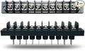 MGI SpeedWare Single Row Screw Terminal Junction Block 300V/20A, Through-Panel Barrier Strip 2-Pack (10 Screw)