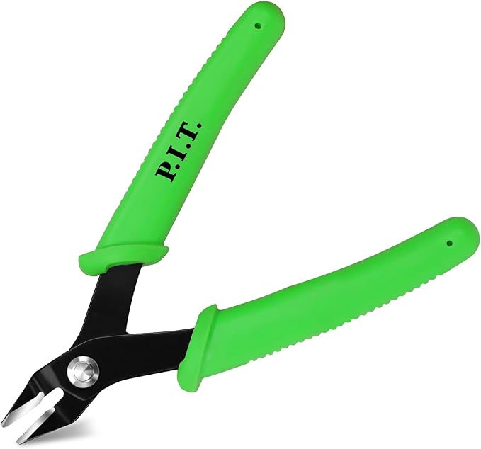 P.I.T. Small Wire Cutters, Diagonal Cutting Pliers, Precision Mini Flush Cut Pliers, Micro Cutter for Soft Copper Wire,Floral, Jewelry, Electronics, Model Craft,Heating Wire,3d Print,5''