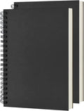 DSTELIN Blank Spiral Notebook, Soft Cover, Sketch book, 100 Pages / 50 Sheets by DSTELIN
