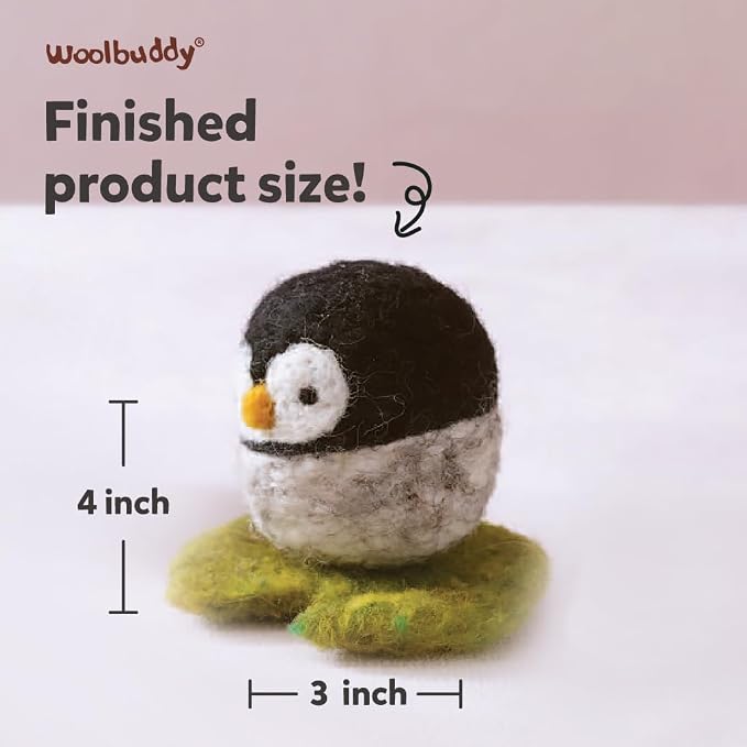 Woolbuddy Needle Felting Kit for Beginner Adults, Starter Set - Image 2