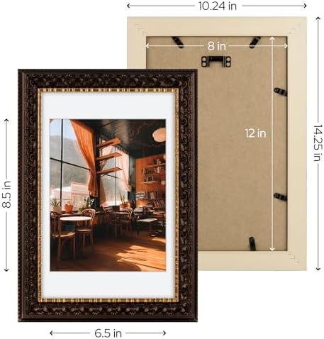 Golden State Art, 8X12 Ornate Finish Photo Frame - Image 5