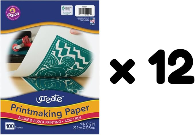 UCREATE Printmaking Paper, 100 Sheets/Pack, 12 Packs | Acid Free, Heavyweight - Image 3