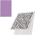 3-D Textured Impressions Background Embossing Folder, Happy Birthday Words by Hying
