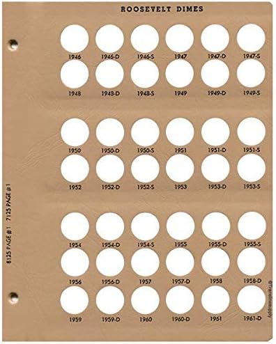 Dansco US Roosevelt Dime Coin Album - Image 3