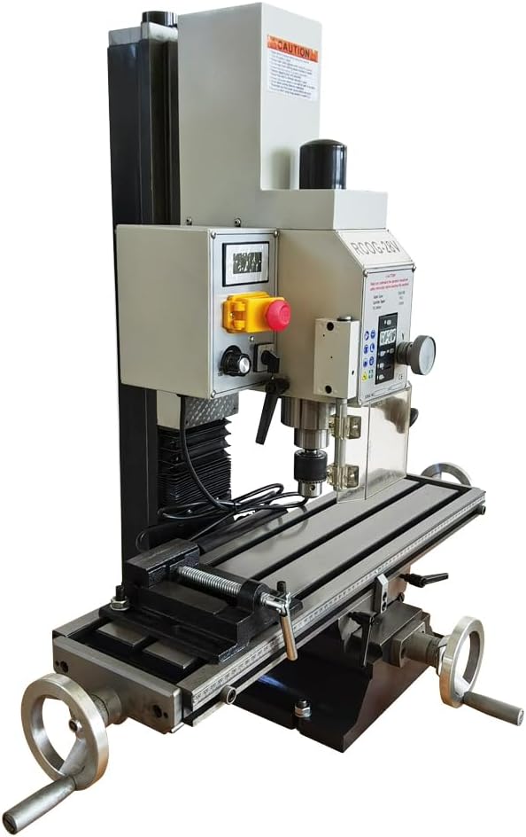 Benchtop Mini Milling Drilling Machine, Brushless Milling Drilling Machine, 110V, 1300W, 50-2250rpm