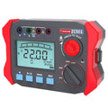 Digital Insulation Resistance Tester 100V-1000V /0.06MΩ-50.00GΩ Megohm Tester Auto Ranging 2000 Counts 2V~750V AC/DC Voltmeter with 500 Data Storage LCD Display(ZC-501)