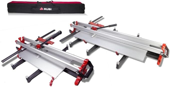 RUBI | Manual Tile Cutter TZ -1550 | Professional Ceramic Tile Cutter Ideal For Intensive Cutting up to 61 1/16" | Robust Chassis Guides and Breaking System