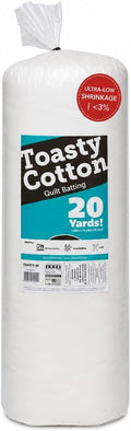 Fairfield Toasty Cotton Quilt Batting, Premium Cotton Batting by Fairfield