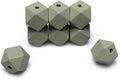 20mm Geometric Wooden Beads Light Green Polygon Wooden Loose Spacer Beads by woodeni