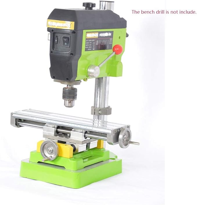 Mini Milling Machine Work Table Vise Portable Compound Bench X-Y 2 Axis Adjustive Cross Slide Table , for Bench Drill Press 12.2inches-3.54" (310mm 90mm)