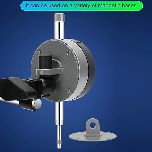 Electronic Digital Dial Indicator Gage Gauge Inch/Metric Conversion 0-0.5 Inch/12.7 mm with Back Lug Auto Off Featured Measuring Tool