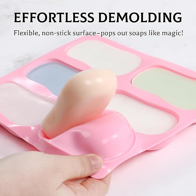 SJ Silicone Soap Molds 2 Packs, DIY Soap Molds - Image 3