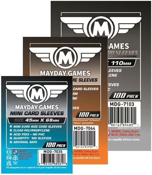 Mayday Games Scythe Game Accessory -Standard Compatible Card Sleeve Bundle by MAYDAYGAMES
