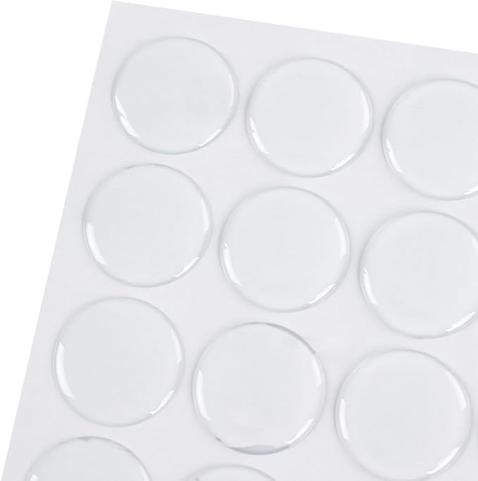 Tosnail 300 Pieces Epoxy Stickers, 1 Inch Round Clear Resin Sticker - Image 4