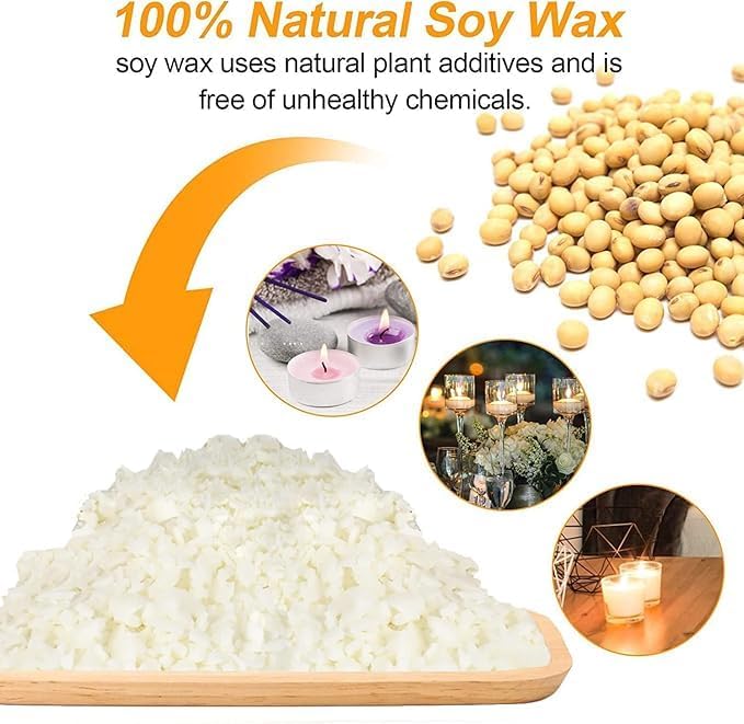 BBAXI Candle Making kit Supplies，Nature Soy Wax DIY Craft Tools - Image 5