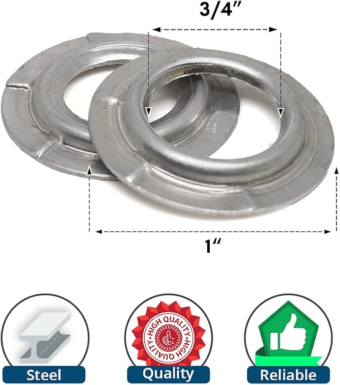 Benchmark Abrasives 3/4"- 1" Adapter Buffing Wheel Flange Adapter for Bench Grinder Arbor Washer, for Polishing Finishing Rust Paint Removal (Set of 2)(3/4"- 1")