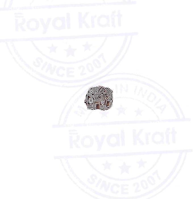 Royal Kraft Wooden Stamps DIY Fabric, Henna Printing Blocks THDtag003 - Image 2