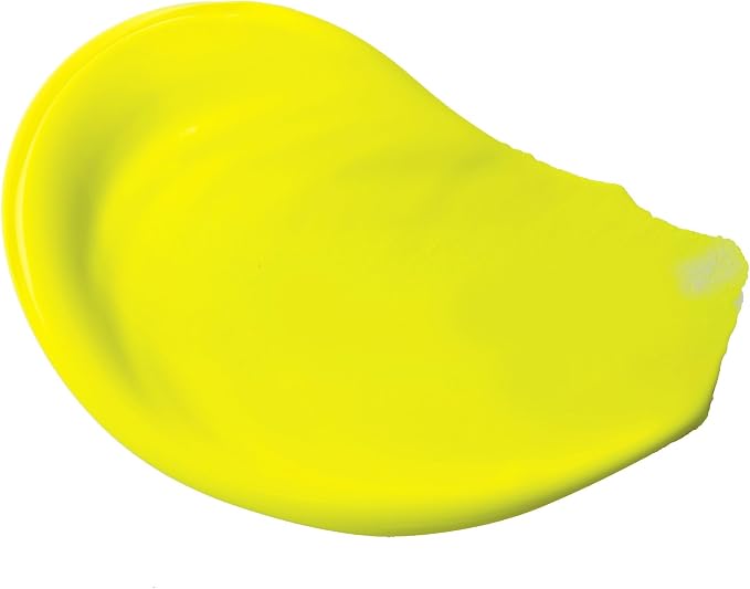 Liquitex BASICS Acrylic Paint, 118ml Tube, Fluorescent Yellow - Image 2
