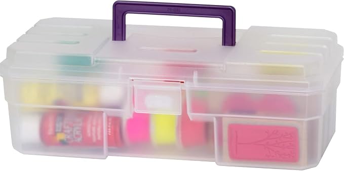 Akro-Mils 12-Inch ProBox Plastic Art Supply, Hobby or Craft Storage Toolbox by Akro-Mils