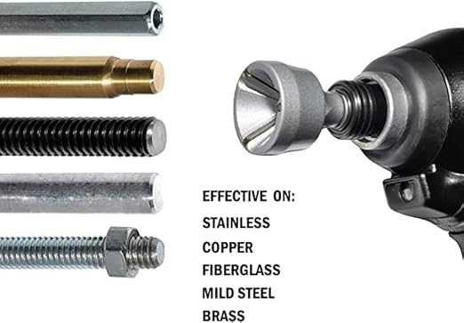 ASA Tools Deburring External Chamfer Tool, Deburring Drill Bit, Remove Burr Tools (Deburring Chamfer & Countersink Bit Kit 3 Pack)
