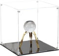 11 Inch Acrylic Display Case for Collectibles, Cube Acrylic Box for by KCGANI