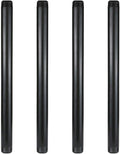 GeilSpace 1" × 16" Pre-Cut Black Metal Pipe, Industrial Steel Fits Standard One Inch Black Threaded Pipes and Fittings - Vintage DIY Industrial Shelving (1" × 16")