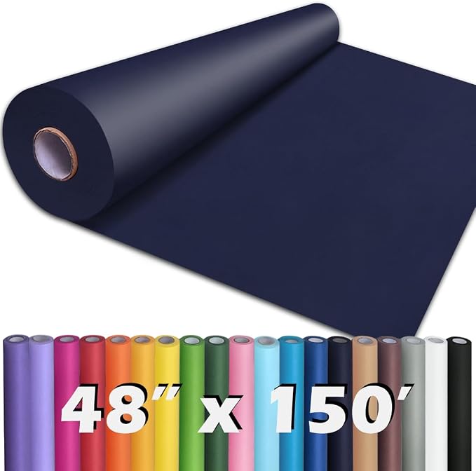 PerkHomy Navy Blue Kraft Paper Roll 48" x 1 by PerkHomy