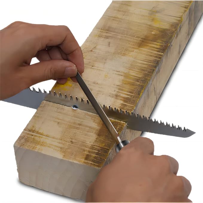 Diamond Rhombic File Wooden Handle Diamond Coated File Diamond File Saw Metal Glass Grinding Woodworking Garden Tool(5 inches (125mm))