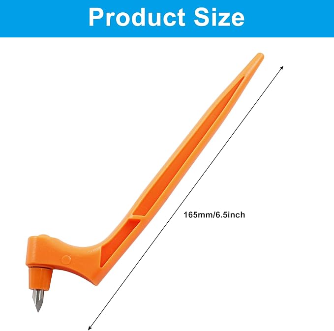 Orange Craft Cutting Tools Pen | 3 Different 360 Degree Rotating Blades - Image 3
