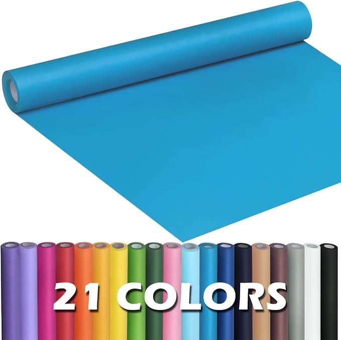 PerkHomy Lake Blue Kraft Paper Roll 17.5" x 960" by PerkHomy