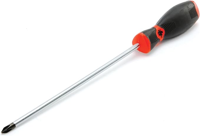 Performance Tool W30965 Phillips #2x8-Inch Screwdriver with Clear Handle